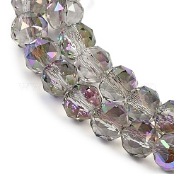 Transparent Electroplate Glass Beads Strands&nbsp;EGLA-N002-34C-C20