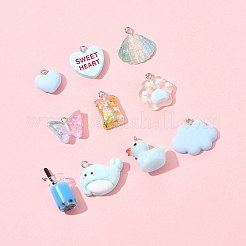 1 Bag Resin Pendants&nbsp;RESI-FS0002-22