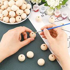 Natural Wooden Beads&nbsp;WOOD-PH0009-36