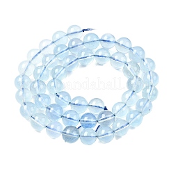 Natural Aquamarine Beads Strands&nbsp;G-G344-A07-8mm