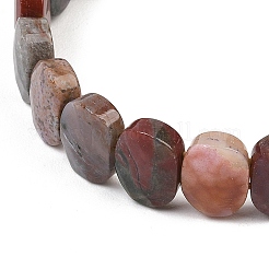 Natural Ocean Jasper Oval Beaded Stretch Bracelet&nbsp;G-E010-01-13