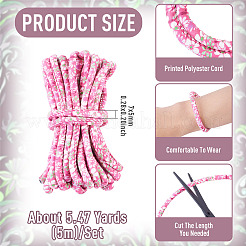 5M Ethnic Floral Printed Polyester Cords&nbsp;OCOR-TA0003-94C