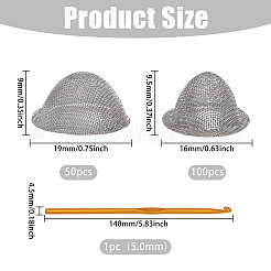 1Pc Aluminium Oxide Double Crochet Hooks&nbsp;FIND-CA0011-21