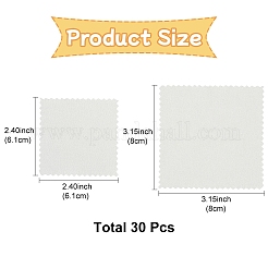 30Pcs 2 Styles Microfiber Suede Cleaning Cloths&nbsp;AJEW-YW0001-36