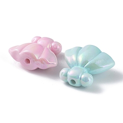 UV Plating Rainbow Iridescent Acrylic Beads&nbsp;OACR-A029-06