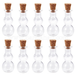 10Pcs Clear Glass Wishing Bottles&nbsp;AJEW-TA0002-85F