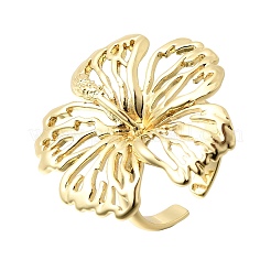 Brass Cuff Open Rings for Women&nbsp;RJEW-F215-07G
