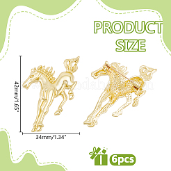 Horse Alloy Lapel Pin Brooches&nbsp;JEWB-WH0020-124