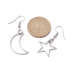 3 Pairs 3 Style Alloy Dangle Earrings Set&nbsp;EJEW-JE05552