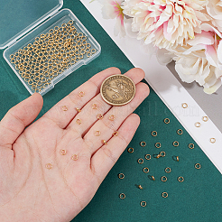 200Pcs Brass Split Rings&nbsp;FIND-UN0016-25A