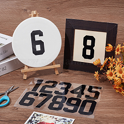 Number 0~9 PET Self-Adhesive Reflective Mailbox Stickers&nbsp;DIY-WH20010-26B-02