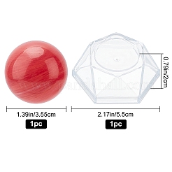 2Pcs 2 Style Natural Quartz Crystal Ball&nbsp;DJEW-CP0001-08