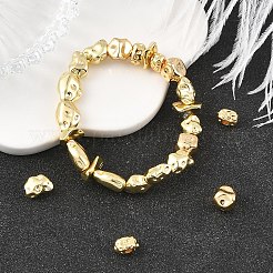 12Pcs 6 Styles Rack Plating Nuggets Brass Beads&nbsp;KK-YW0004-64
