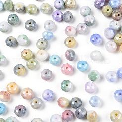 150Pcs Faceted Electroplated Glass Beads Strands&nbsp;GLAA-YW0003-38-10mm