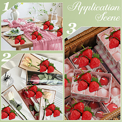 20Pcs Foam Simulated Strawberry Model&nbsp;DJEW-GF0001-97
