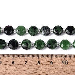 Natural Ruby in Zoisite Beads Strands&nbsp;G-B153-A18