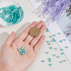 2 Strands Natural Amazonite Round Beads Strands&nbsp;G-HY0001-22