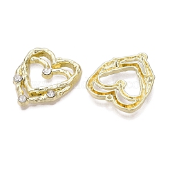 Rack Plating Alloy Rhinestone Pendants&nbsp;PALLOY-T091-06KCG-NR