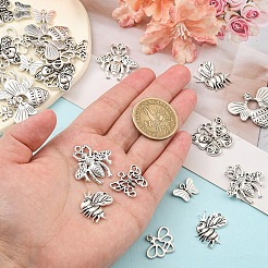 40Pcs 8 Styles Tibetan Style Alloy Pendants&nbsp;TIBE-YW0001-65