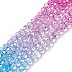 Transparent Glass Beads Strands&nbsp;GLAA-E036-07I