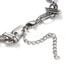 304 Stainless Steel Oval Link Chains Bracelets for Men & Women&nbsp;BJEW-D042-40P