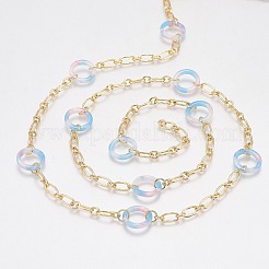 Handmade Brass Paperclip Chains&nbsp;CHC-H102-20A-G