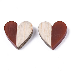 Resin & Wood Two Tone Cabochons&nbsp;RESI-R425-04D