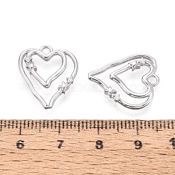 Brass Micro Pave Cubic Zirconia Pendants&nbsp;KK-T073-35P