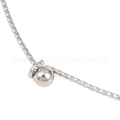 1.5MM Textured 304 Stainless Steel Necklace Making&nbsp;STAS-P444-02P