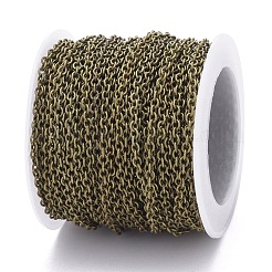 Brass Cable Chains&nbsp;CHC-X0001-02AB-FF
