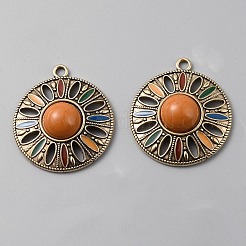 Alloy Enamel Pendants&nbsp;PALLOY-CJC0006-16AG