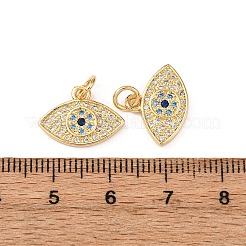 Brass Micro Pave Cubic Zirconia Pendants&nbsp;KK-K408-15A-G
