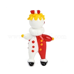 Handmade Lampwork Clown Display Decorations&nbsp;LAMP-Q005-12I