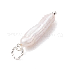 3Pcs 3 Colors Natural Keshi Pearl Pendants&nbsp;PALLOY-JF04239-03