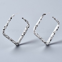 Spray Painted CCB Plastic Stud Earrings&nbsp;EJEW-Q020-001A
