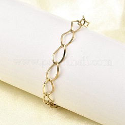 304 Stainless Steel Link Chain Bracelets for Women&nbsp;BJEW-A051-02G