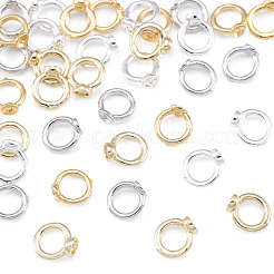 40Pcs 4 Colors Brass Ring Charm Connectors&nbsp;KK-TA0008-49