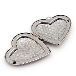 Tarnish Resistant 304 Stainless Steel Photo Locket Pendants&nbsp;STAS-S046-08