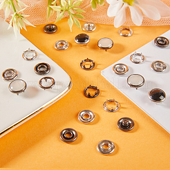 40 Sets 2 Colors Brass Snap Buttons&nbsp;FIND-GF0005-09