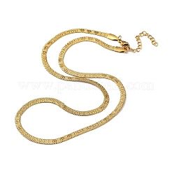 304 Stainless Steel Herringbone Chain Necklaces&nbsp;NJEW-P282-05G