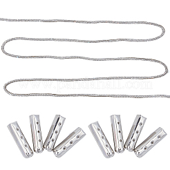 20Pcs Column Alloy Shoelace Buckle Connectors&nbsp;FIND-CY0001-95B