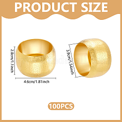 100Pcs Column Iron Napkin Rings&nbsp;AJEW-GO0004-82B