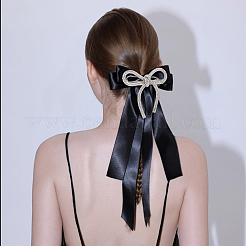 4Pcs Bowknot Rhinestone Alligator Hair Clips&nbsp;PHAR-HS0001-04