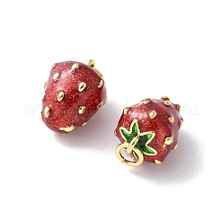 Brass Enamel Pendants&nbsp;KK-A252-38G-02