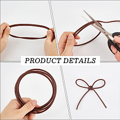 5M Round Cowhide Leather Cord&nbsp;WL-CL0001-32A-01