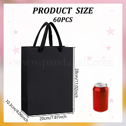 60Pcs Paper Packing Bags with Handle&nbsp;CARB-WA0001-01B
