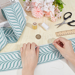 5M Polyester Jacquard Leaf Ribbon&nbsp;OCOR-OC0001-60A