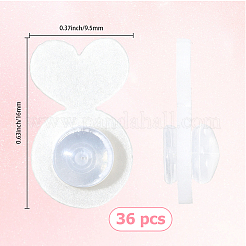 36Pcs Acrylic & Silicone Ear Nuts&nbsp;AJEW-SP0004-07