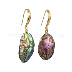 Natural Paua Shell Dangle Earrings for Women&nbsp;EJEW-JE07155