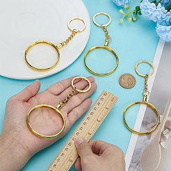 4Pcs Iron Alloy Key Ring&nbsp;FIND-FG0005-26G